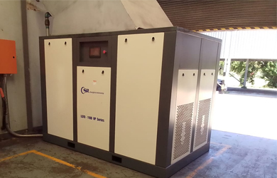 南非工廠提供兩套132kw螺桿空壓機